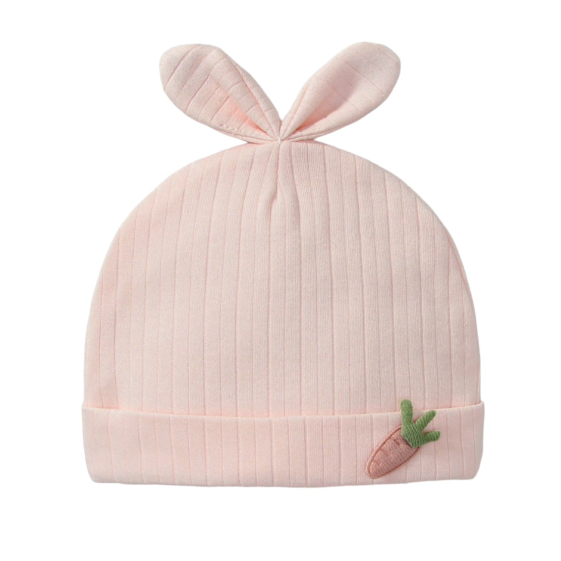 Newborn Beanie met Wortel roze