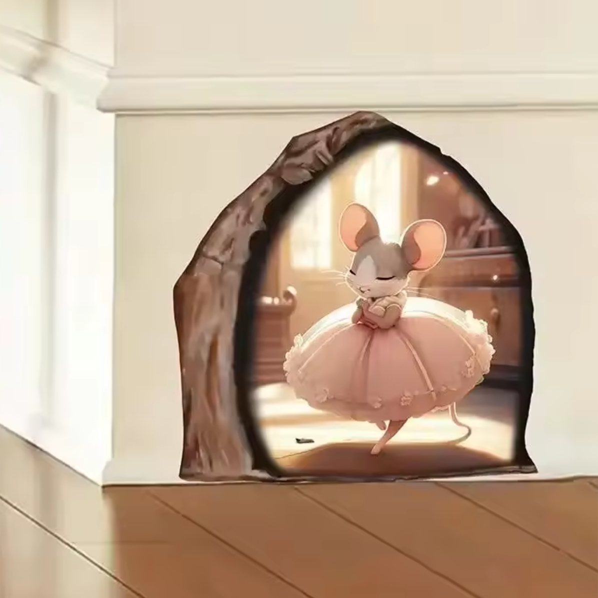 Plintsticker Ballerina Muis
