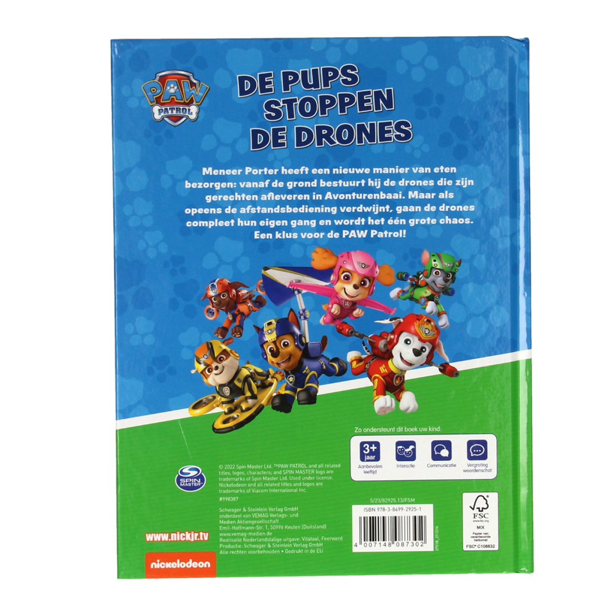 Voorleesboekje PAW Patrol "De Pups Stoppen de Drones"