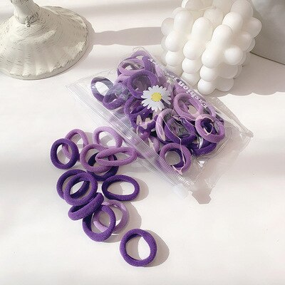 Haarborstel met Elastiekjes detail haarbandjes