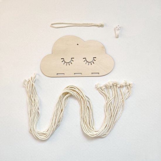 DIY Haarcliphouder 'Wolk'