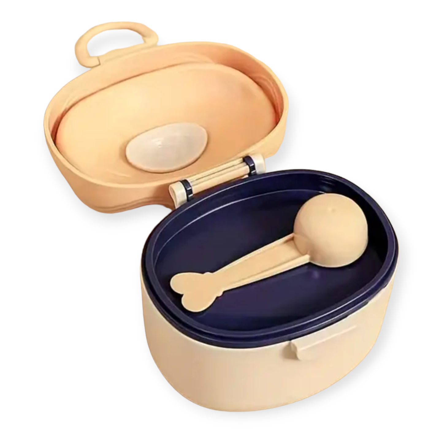 Melkpoeder Reisbox met Schepje detail