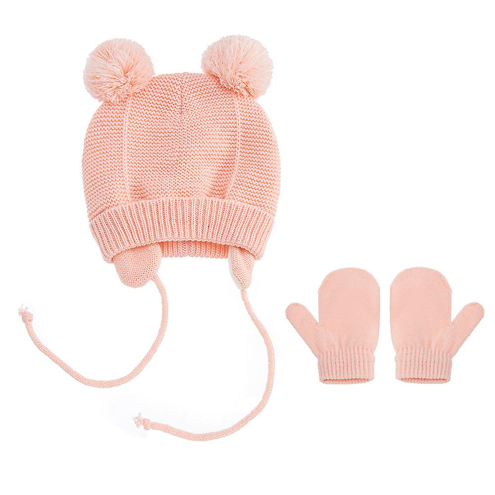 Set: Mutsje met Fleece Voering en Wantjes (3 kleuren)