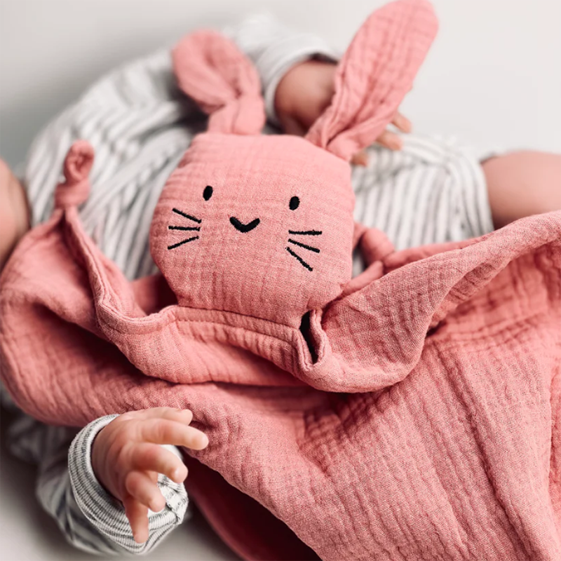 Knuffeldoekje (Konijn) Roze