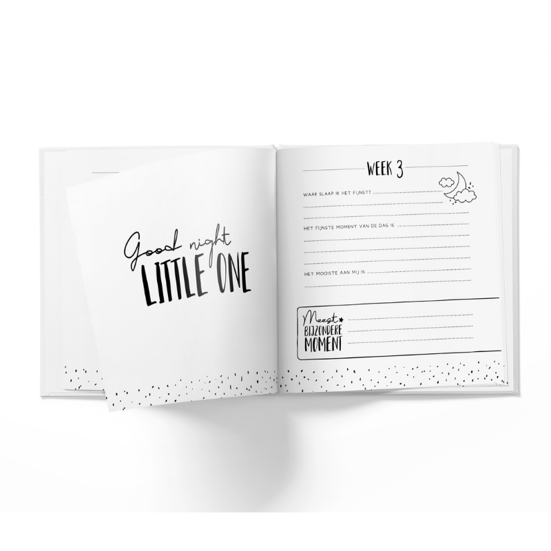 baby boek blauw kraam cadeau