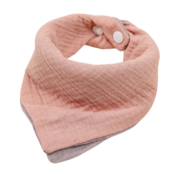 Hydrofiel Bandana Slabbetje in zalm kleur