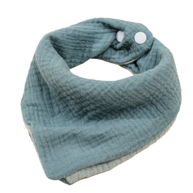 baby Hydrofiel Bandana Slabbetje in het blauw