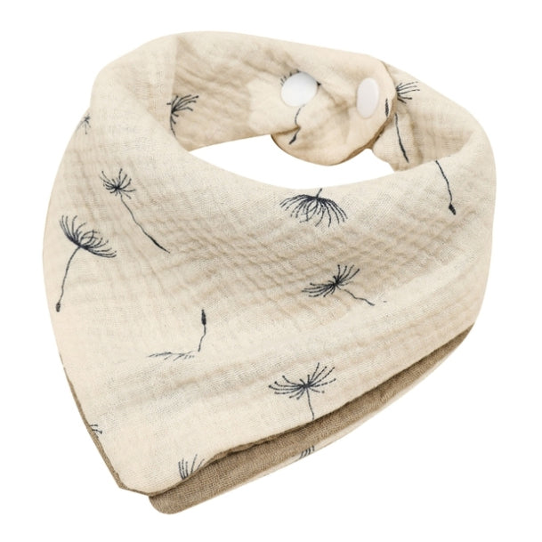 mousseline Hydrofiel Bandana Slabbetje met koren bloemen
