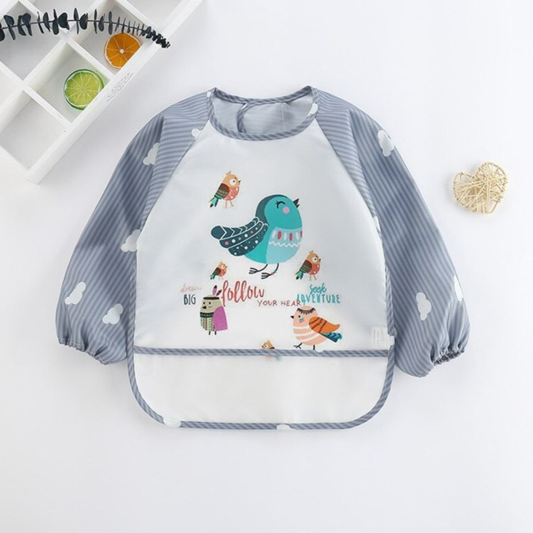 baby Slab met Lange Mouwen vogel print