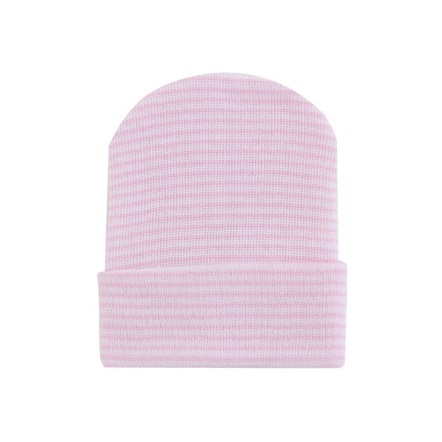 baby Gestreept Ziekenhuismutsje in roze wit