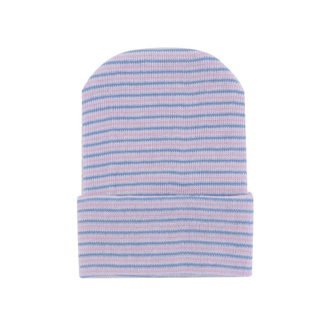 newborn Gestreept Ziekenhuismutsje blauw roze wit