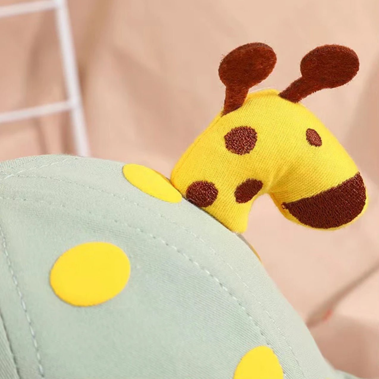 katoenen Vissershoedje met Giraffe