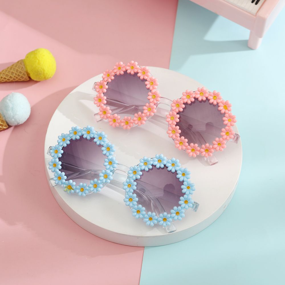 baby Bloemen Zonnebril met UV400-bescherming en een frame van Polycarbonaat