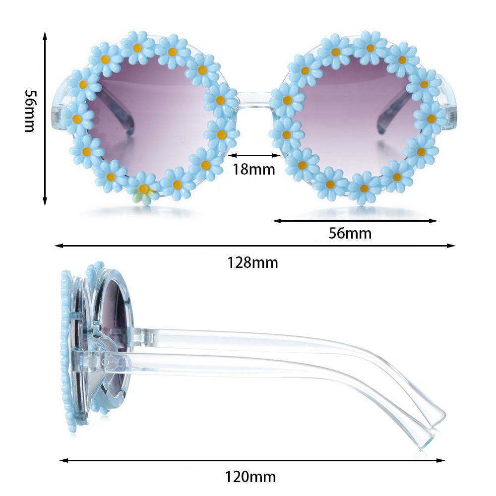 kinder Bloemen Zonnebril met UV400-bescherming en een frame van Polycarbonaat maten