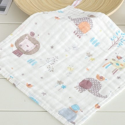 3 pack mousseline doekjes bosdieren print