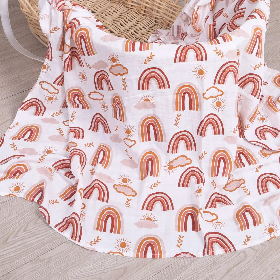 boho regenbogen Mousseline Doek