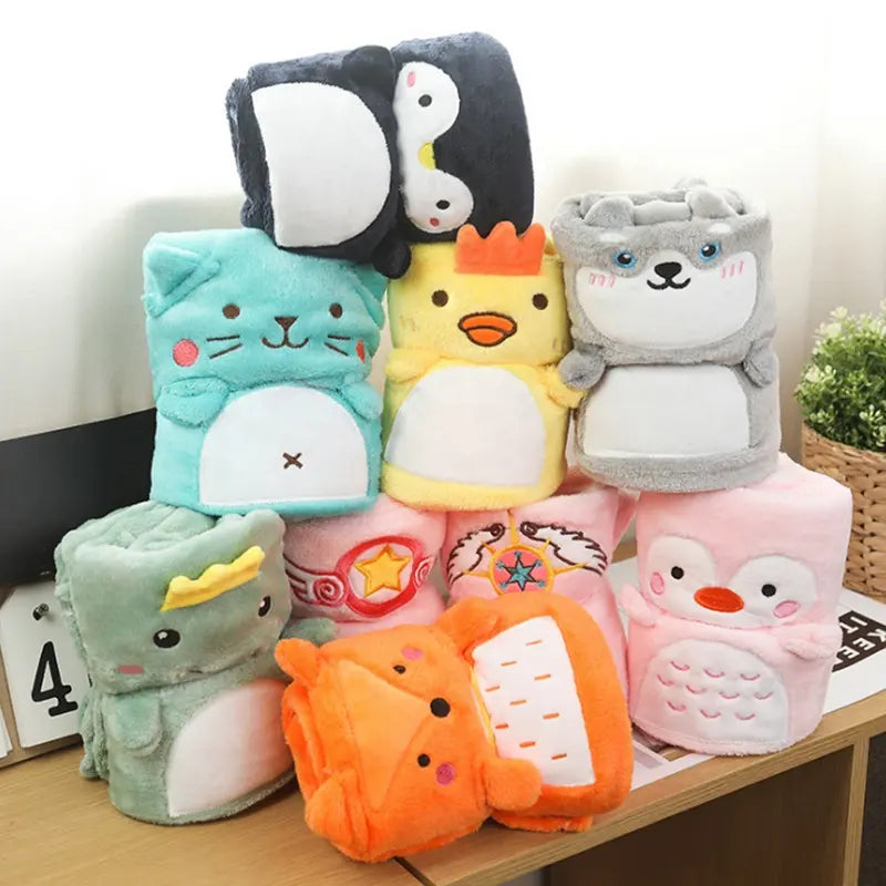 3D Dieren Fleece Deken allen te samen