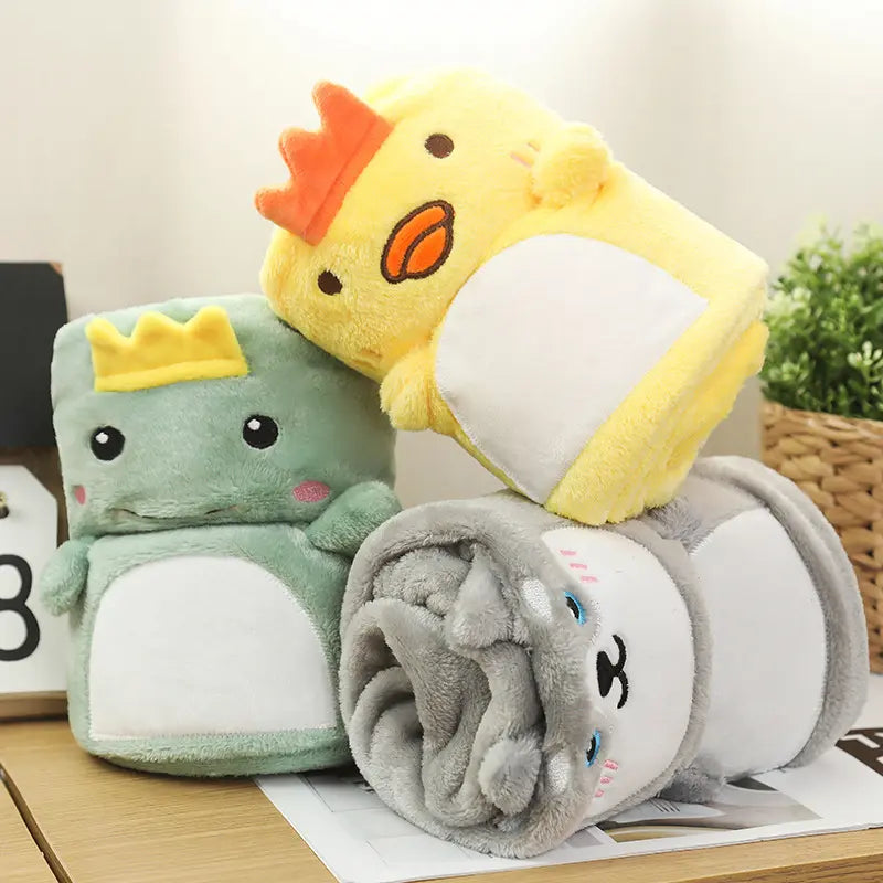 3D Dieren Fleece Deken close up foto