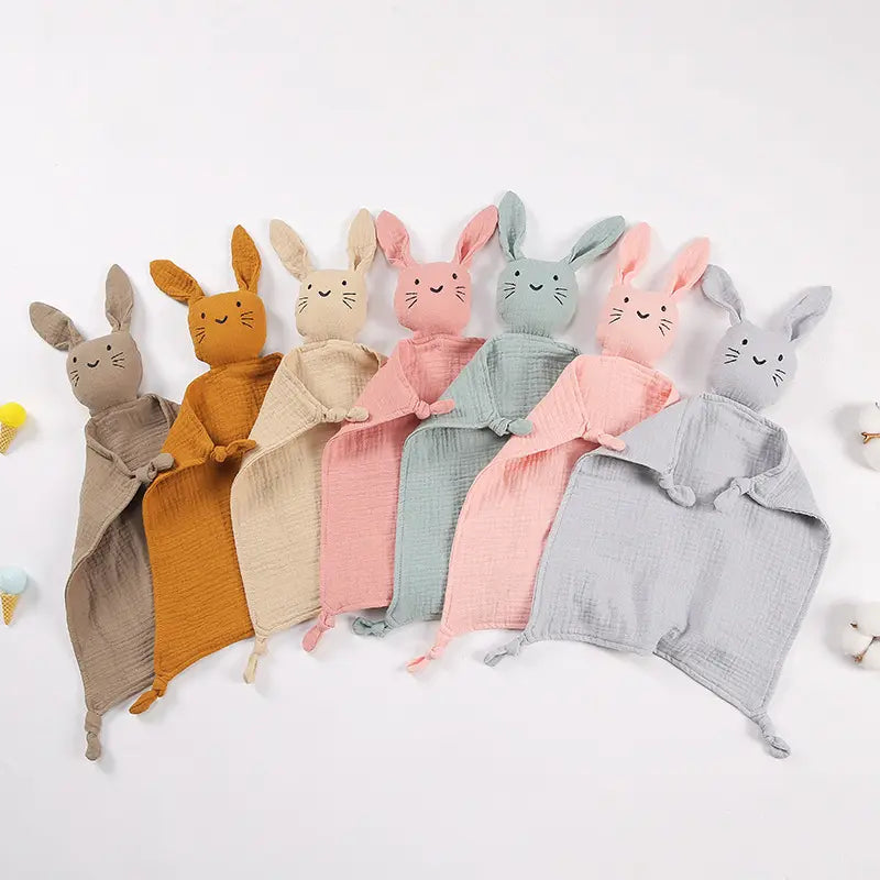 diverse kleuren Knuffeldoekjes konijn