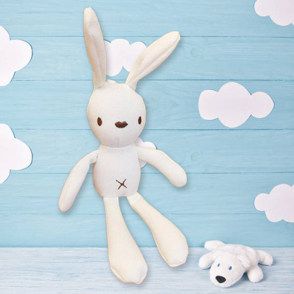 wit konijn knuffel hanger