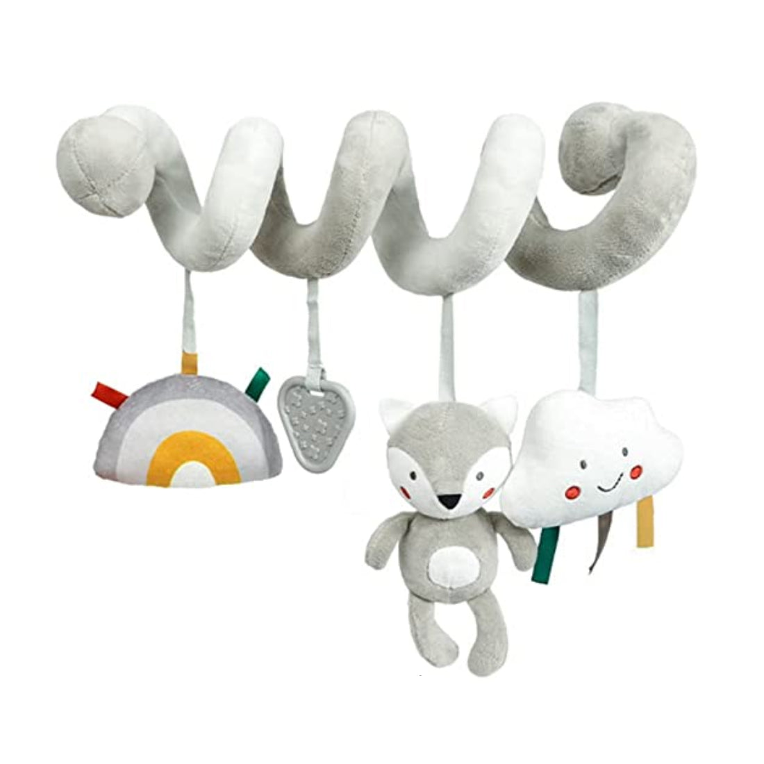 speelgoed baby Spiraal met Pluche Dieren regenboog