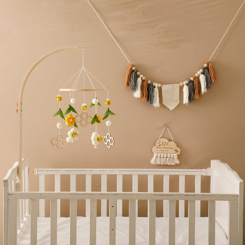 baby hanger Mobiel met Bijen en Honingraat