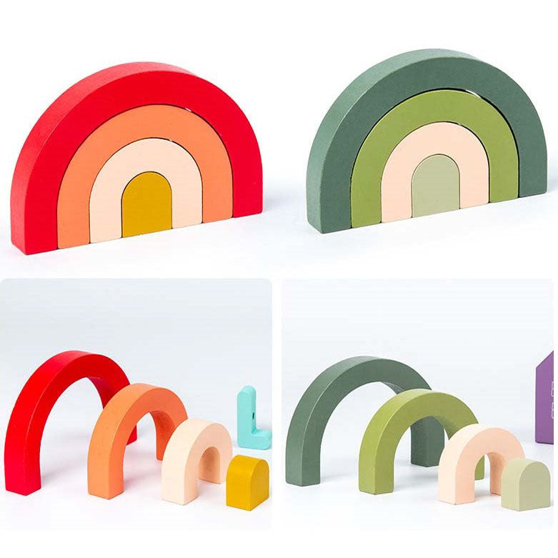 Regenboog Bouwstenen uitgevouwen