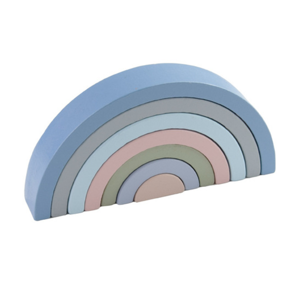 Regenboog Bouwstenen in de kleur blauw grijs