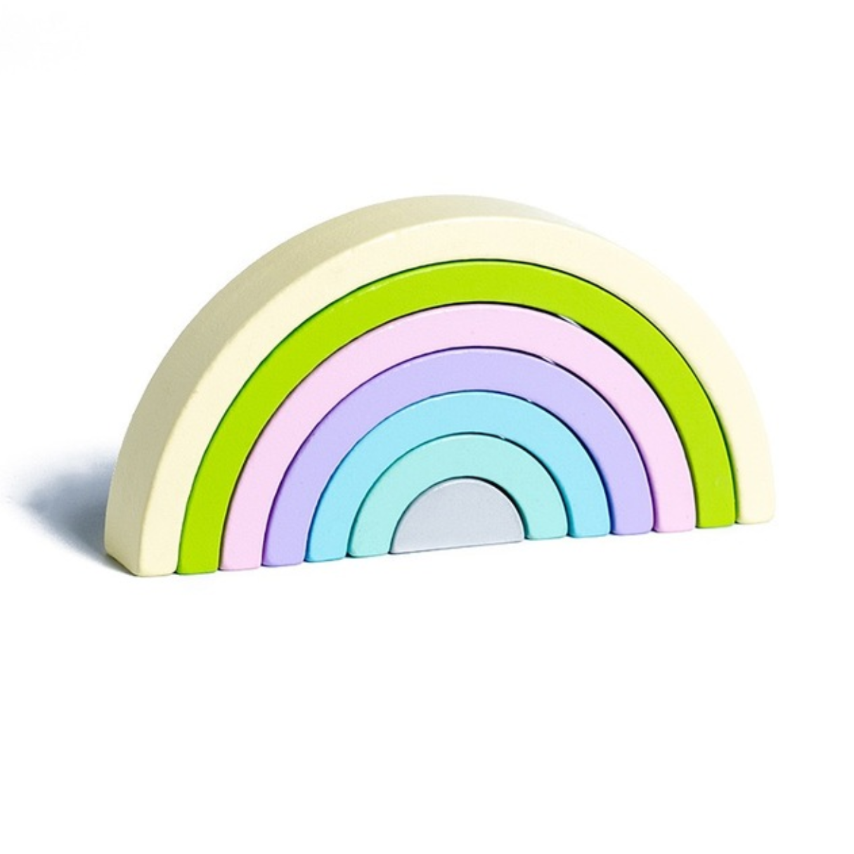Regenboog Bouwstenen in groen paars