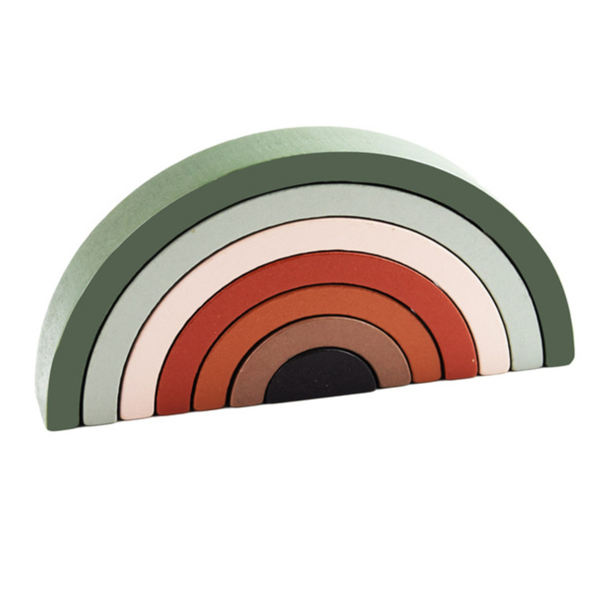 Regenboog Bouwstenen groen bruin