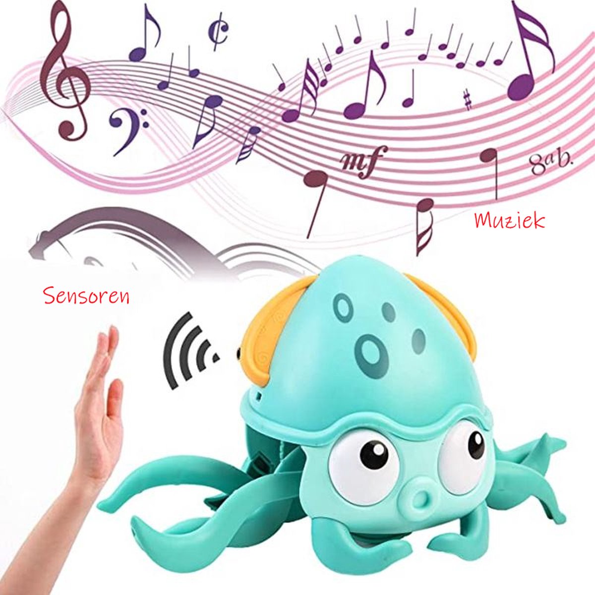 baby speelgoed Octopus met licht en geluid