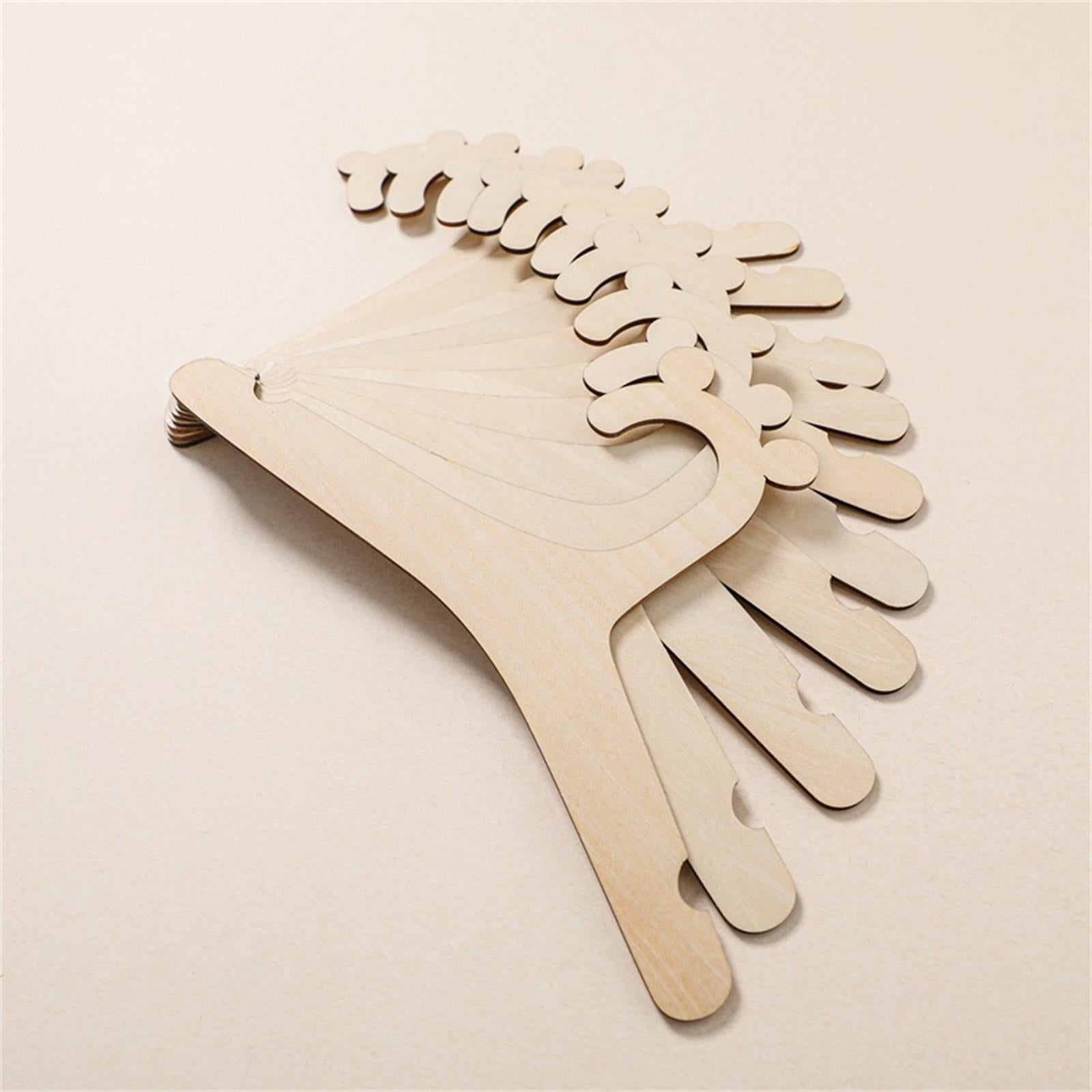 ste van 10 stuks Houten Beren Kledinghangers