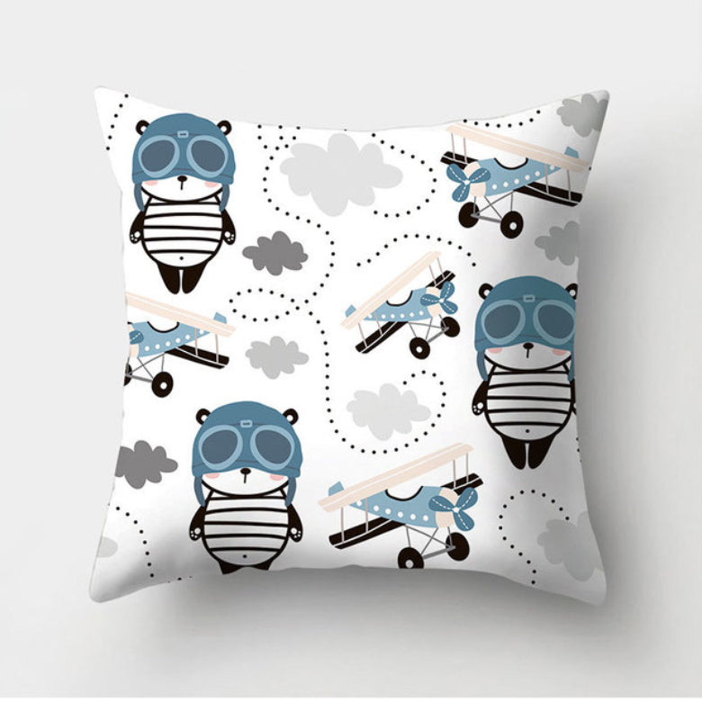 kussenhoes met beren piloot print