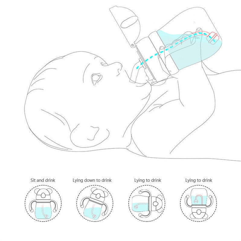 Drinkbeker 'Nijlpaard" baby gebruiksaanwijzing