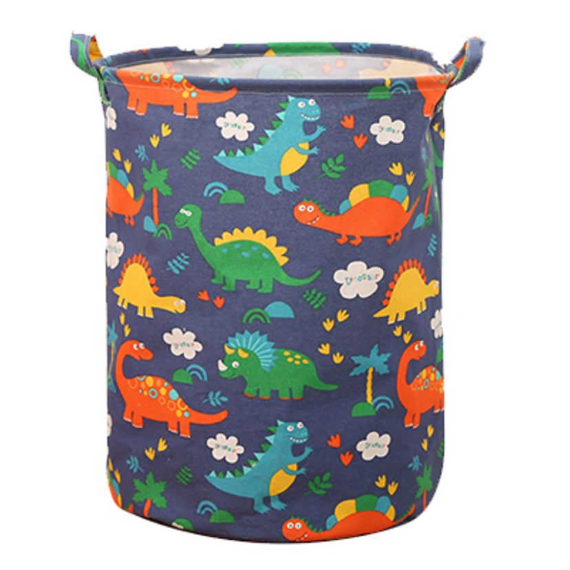 Ronde opbergmand met dino's