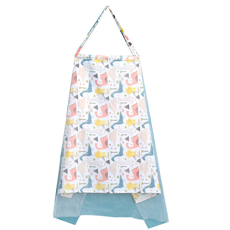 borst voeding schort dino print