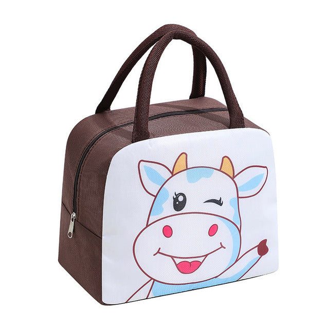 Stoere tas met koe print