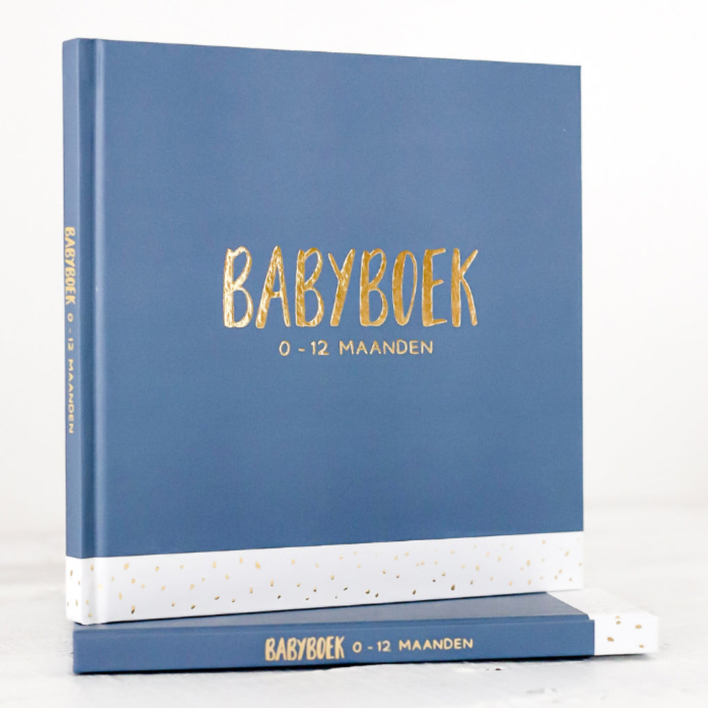 baby invul boek blauw