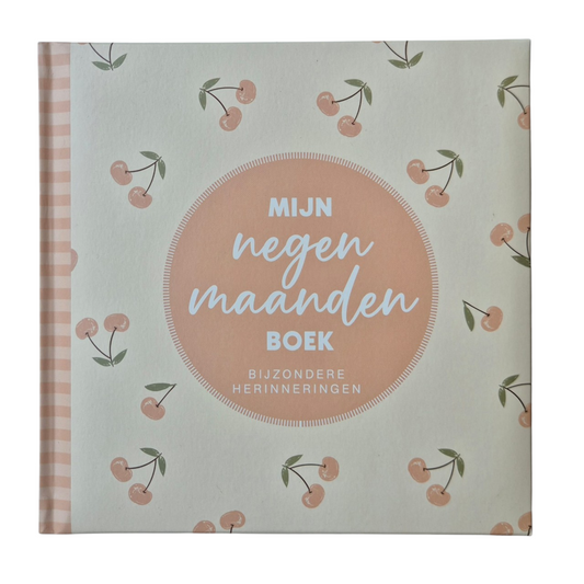 Invulboek "Mijn 9 Maanden Boek" (Roze Kersen)