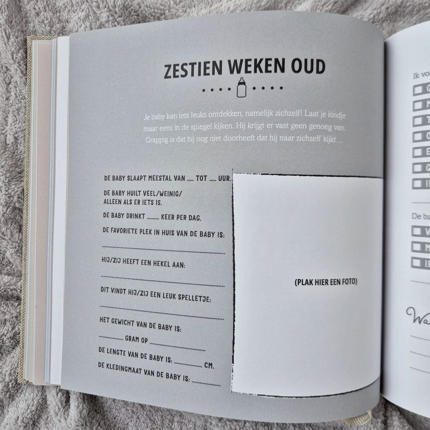 Invulboek 'Mijn Eerste Jaar' (Linnen Kaft)