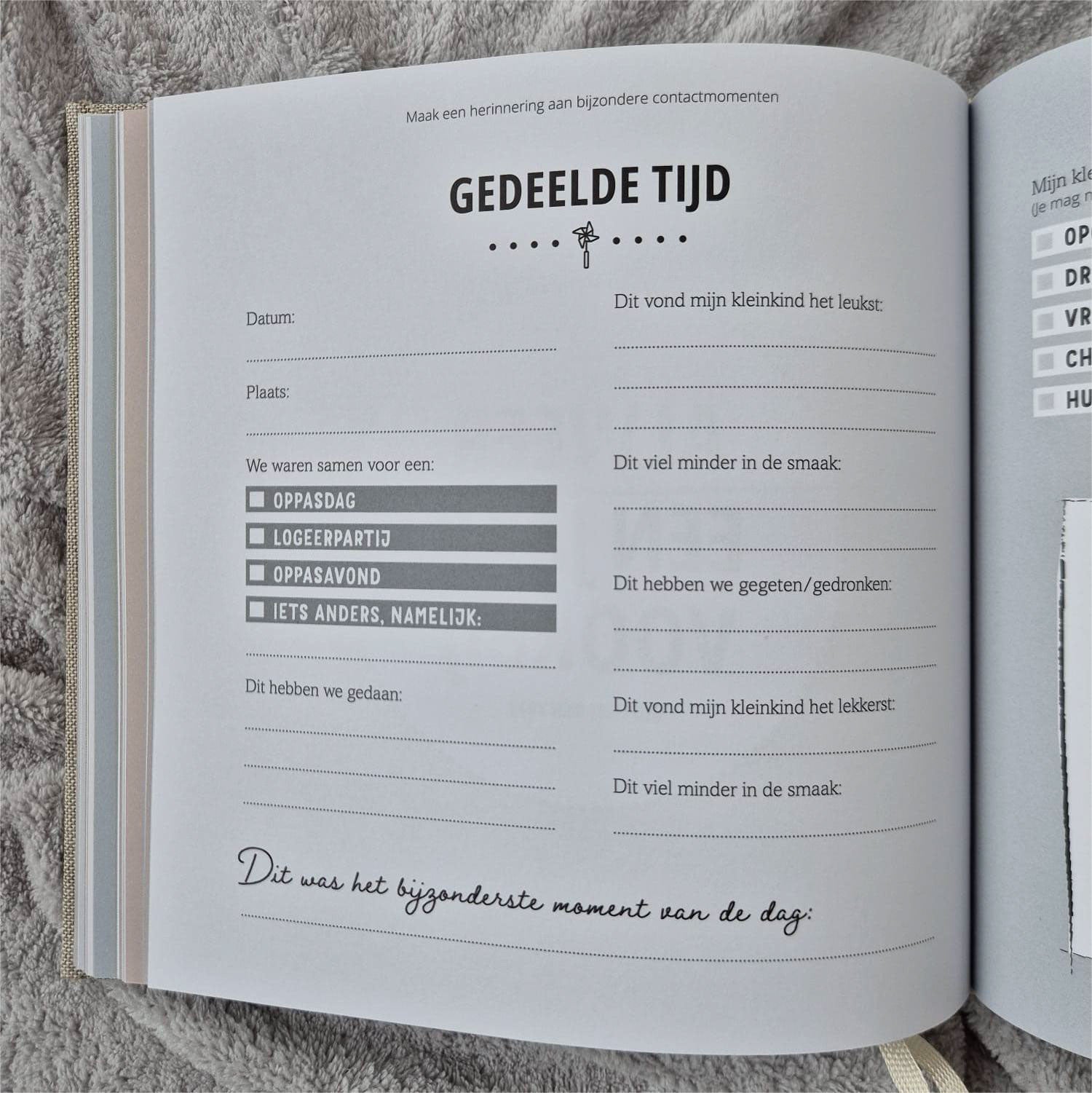 Invulboek 'Speciaal voor mijn Kleinkind' (Linnen Kaft)