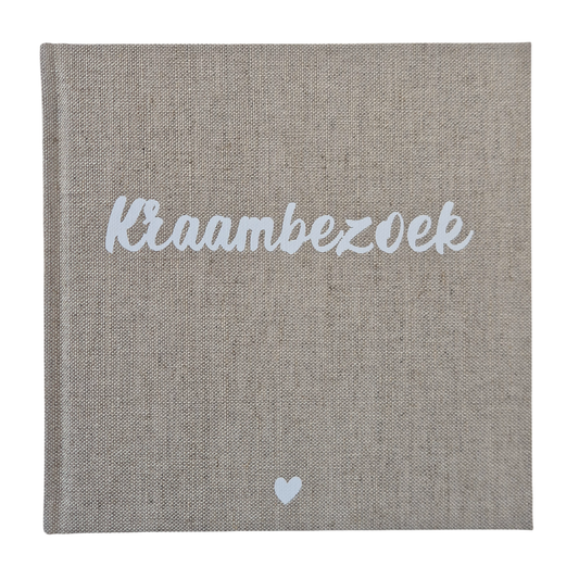 Invulboek 'Kraambezoek' (Linnen Kaft)