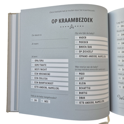 Kraambezoek Invulboek