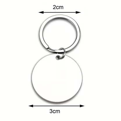 RVS Sleutelhanger 'Opa & Kleinzoon'