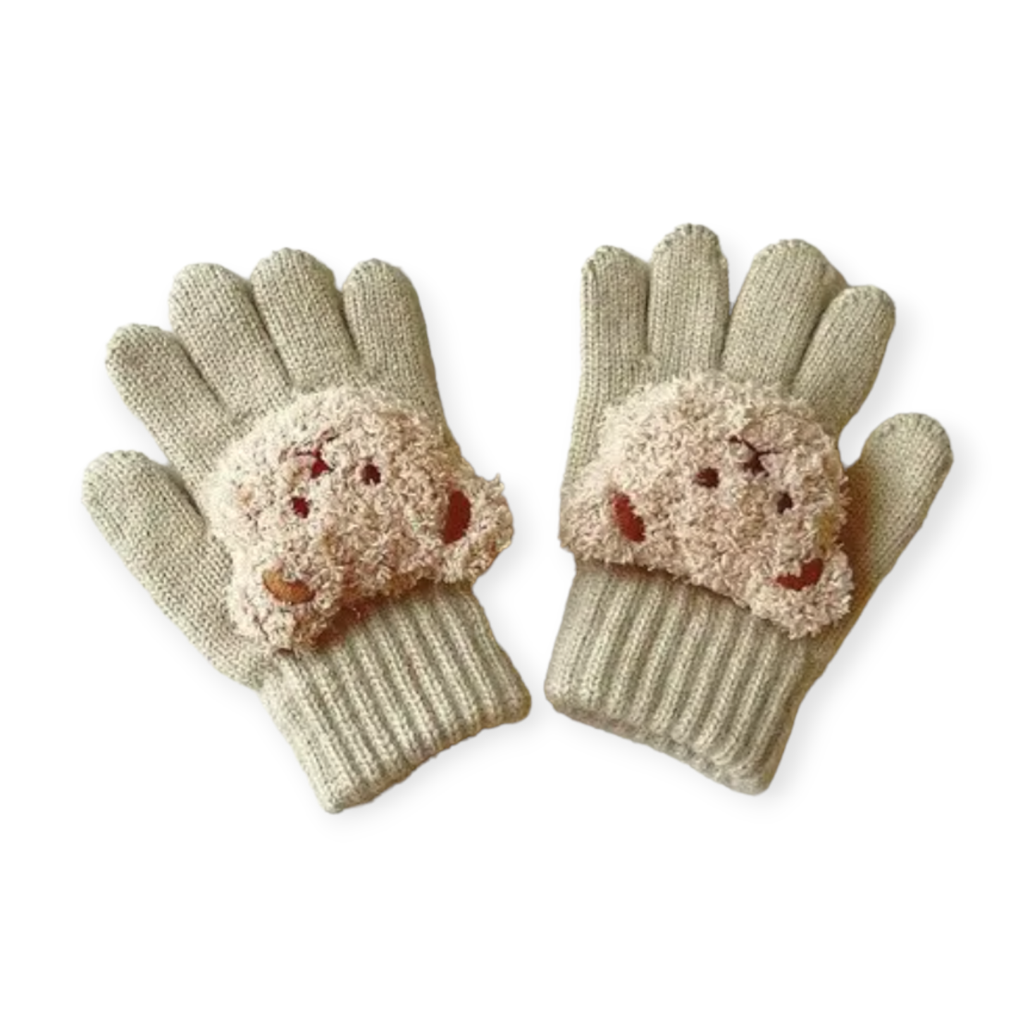 Handschoentje met Beertje beige