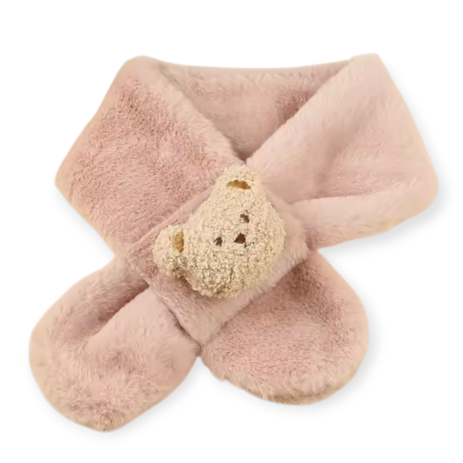 Gevoerde Sjaal met Beertje Oud Roze