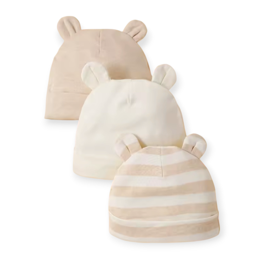 Set van 3 Newborn Mutsjes