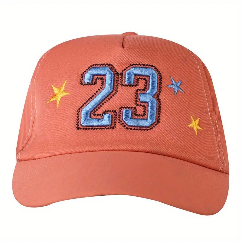 Baseball Cap met *23* applicatie  in rood