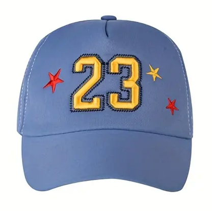 Baseball Cap met *23* applicatie in blauw