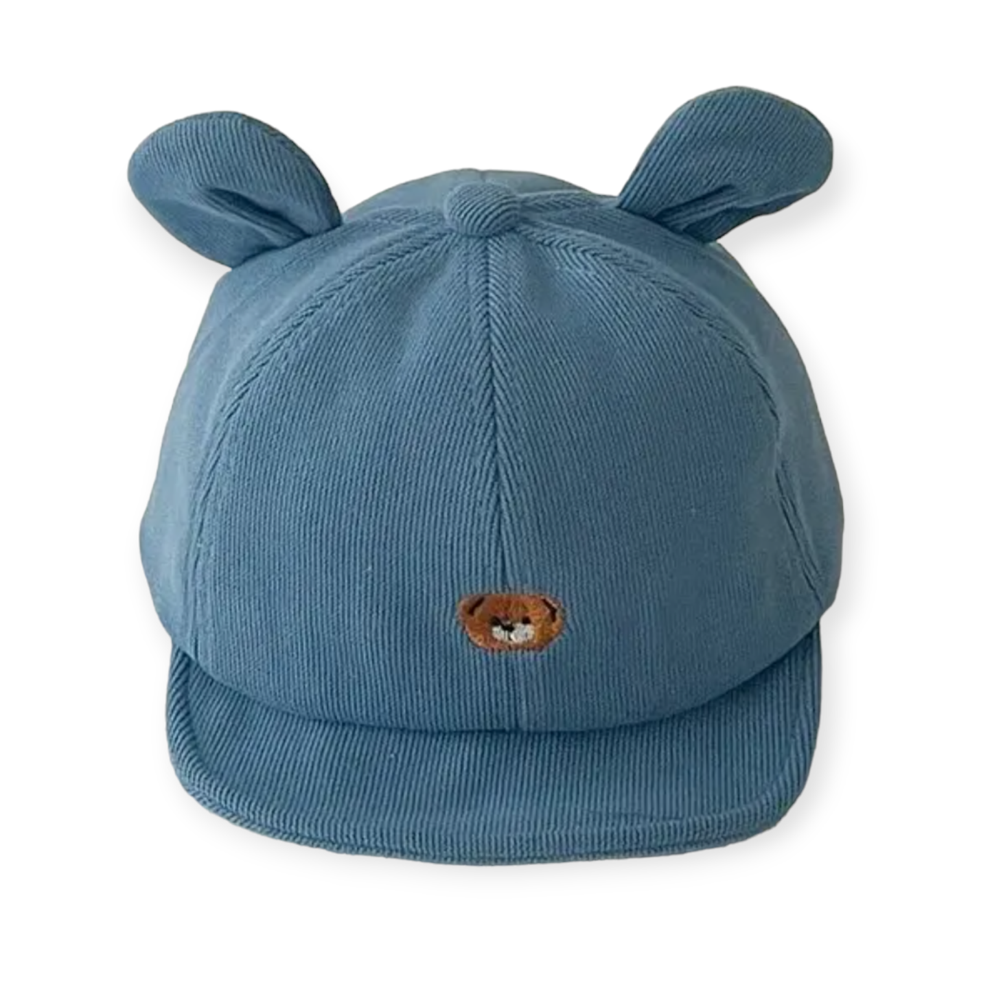 Corduroy Cap met Berenoren Blauw